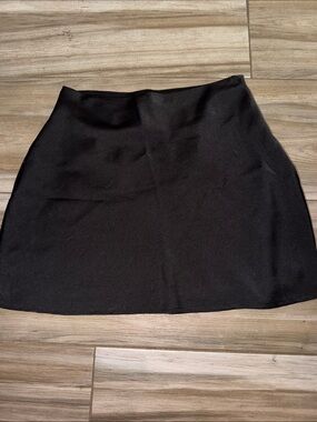 Cotton On silky vegan polyester Classic Black A-Line Women's Skirt